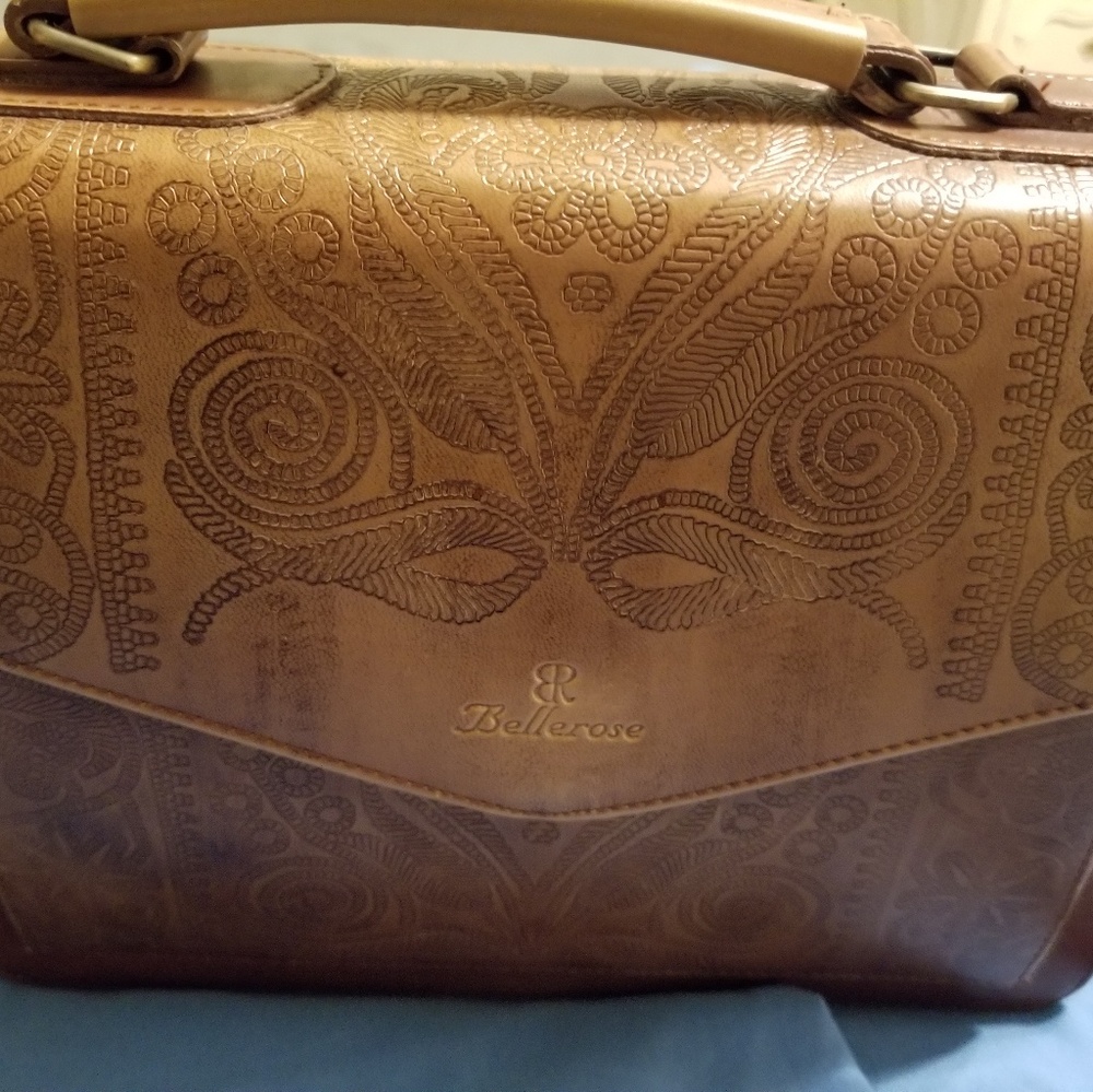 Bellerose Brown Leather Handbag
